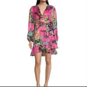 NWT Alex Marie floral mini dress long sleeve.